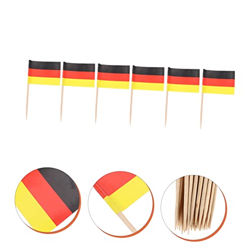 KOMBIUDA 300 peças de palitos de festa de bolo mini palhetas do mundo pequenos palitos de dente Topp