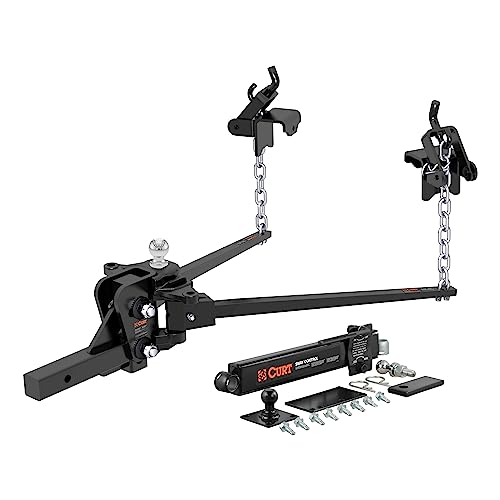 CURT 17322 Short Trunnion Bar Weight Distribution Hitch with...