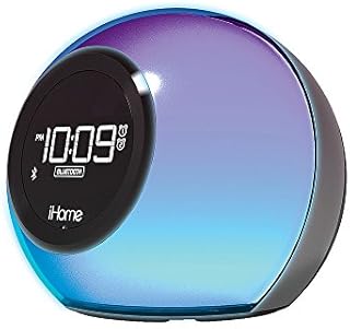 iHome BT Colour Changing Dual Alarm Clock Radio Black (iBT29BC)