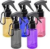 5 Stücke Sprühflasche Klein,Sprühflaschen, 60 ml, Zerstäuber Sprühflasche mit Clip, Mini Sprühflasche für Tragbare Alkoholsprühflasche, Haarpflege, Reinigung, Zerstäuber für Wasser und Alkohol