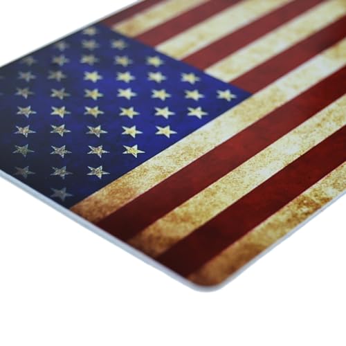 Image of Desert Tan US Flag Decals 1 Pair, Patriotic Emblem Badges Replacement for Truck & SUV Exterior Accessories, Veteran Support