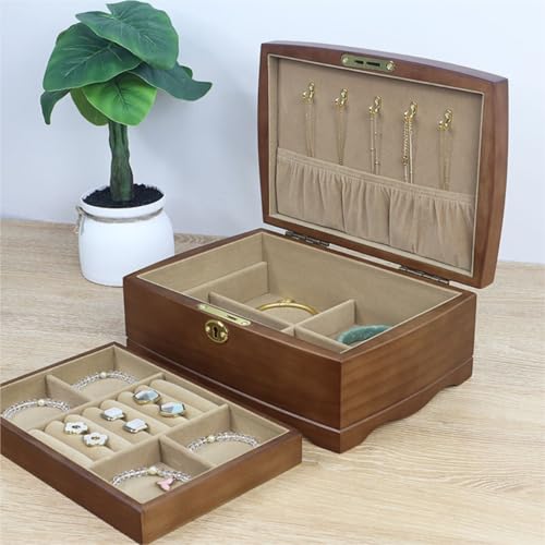Boîte à bijoux en bois avec serrure pour un cadeau unique - 3