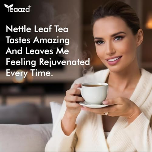 Image of Teaaza Organic Nettle Leaf Tea | Nettle Tea Leaves, 250 Grams, 200+ Cups | Sourced from Himalayas | For Kidney Detox, Raising Hemoglobin & Joint Health, Budget Pack