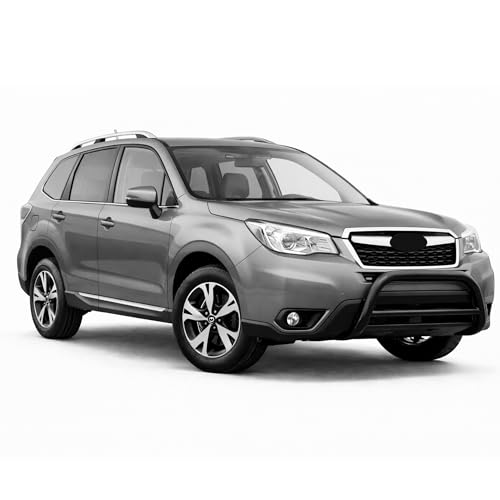 Image of Black Horse A Bar No Skid Plate Black Compatible with 2014-2018 Subaru Forester-CBB-SUS0102