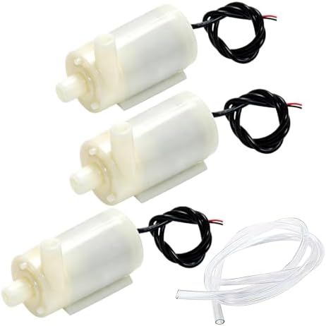 Gikfun DC 2.5V-6V Micro Submersible Mini Water Pump with 1m Silicone Tube (Pack of 3pcs) EK1374