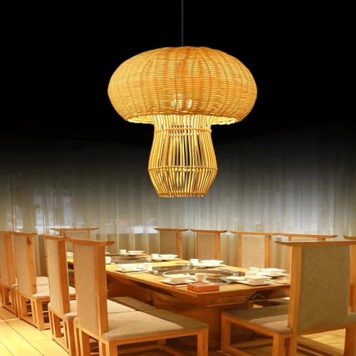 Lampe suspendue créative en forme de champignon pour une ambiance douce