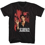supreme scarface red t shirt T-Shirt für Erwachsene, Scarface 1980er Jahre Gang Crime Classic Movie Stadscape Vintage