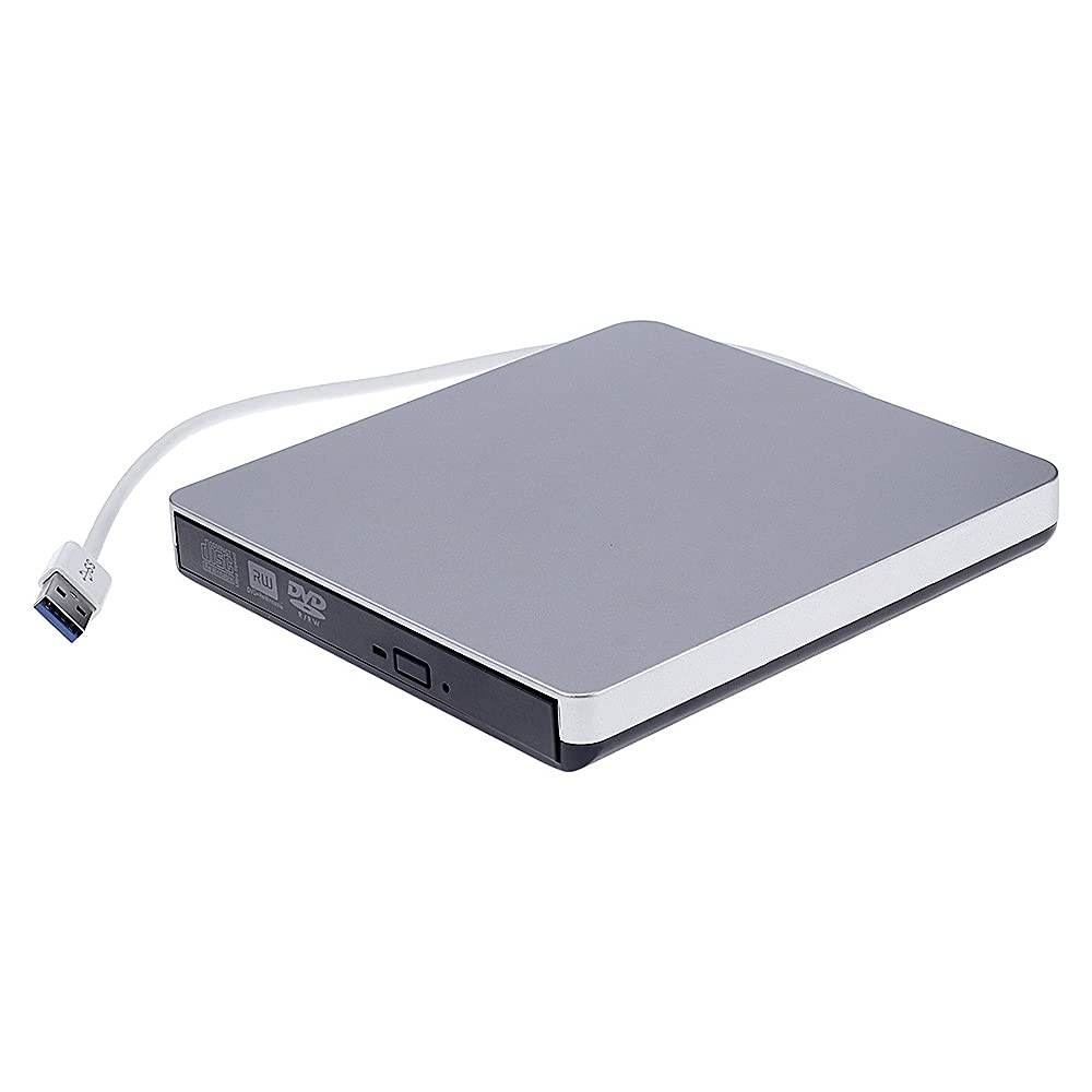 OUNA USB 3.0 Ultra-thin External Optical Drive CD-RW DVD-RW Writer Drive CD/DVD Player Portable DVD Recorder for Windows/Mac OS