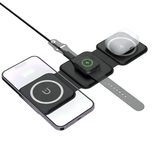 Galahad Go Travel Folding Wireless 3-in-1 Mag Charger NEW FOR 2023, Compatible with iPhone 15/14/13/12/Pro/Pro Max/Mini - Image 2