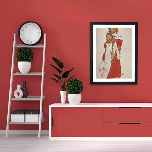 Affiche encadrée Egon Schiele art moderne Spiffing Prints One in Red Medium - 4