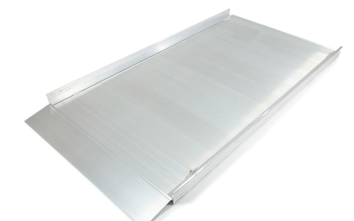 The Ramp People Silver Disabled Access Ramp For Wheelchairs, Mobility Scooters, Walkers 4Ft - 12Ft (No Handrails, 4Ft) Outdoor Ramp Antislip