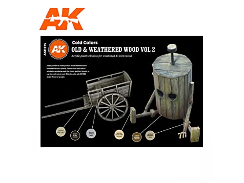 AK Acrylics AK11674 - Set di 3 geni in legno