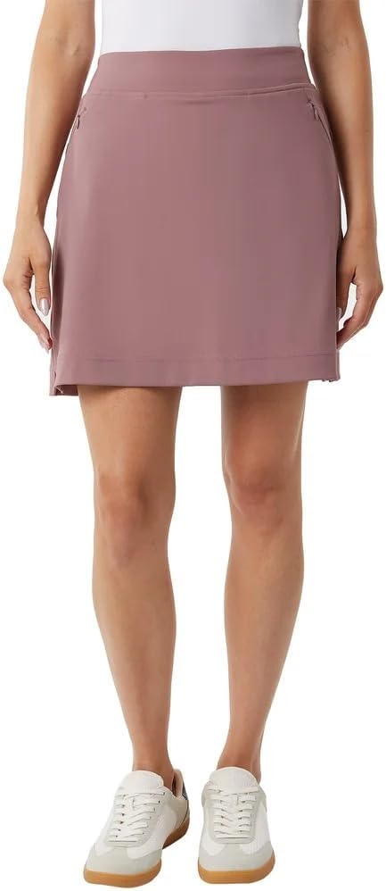32 Degrees Women’s Skort with Inner Shorts, 2 Front Pockets, High Waist Athletic Tennis & Golf Skirt