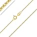 PLANETYS - Chaîne Maille Forçat Diamantée Argent 925/1000 Plaqué Or Jaune 18 Carats Largeur 1 mm 45 cm