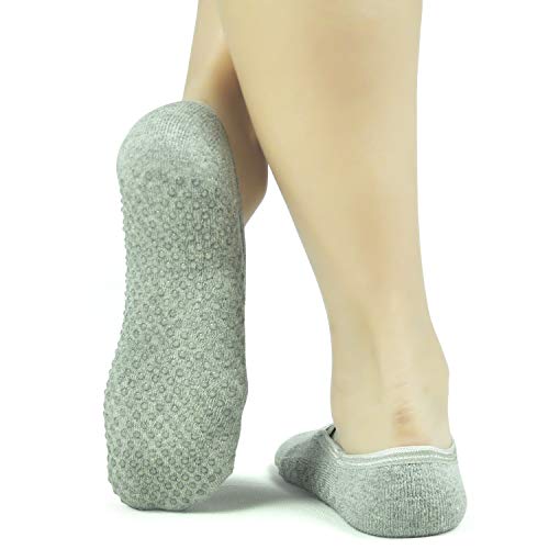 Meias Pilates Yoga Barre Ballet para Mulheres - Elutong 1-3 pares de pantufas aderentes antiderrapan