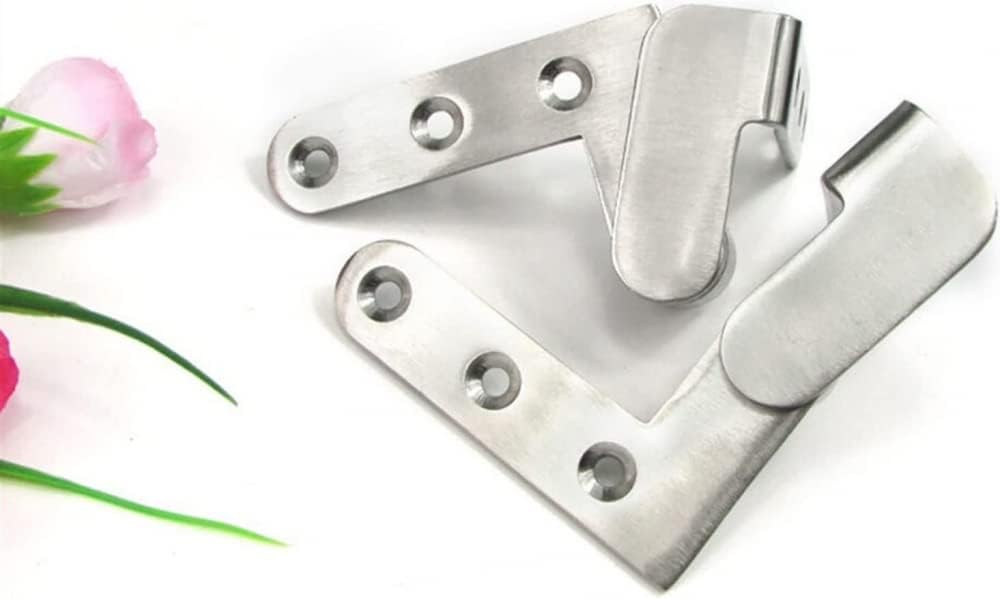 1 Set of Concealed Hinges,Stainless Steel Heavy Duty Pivot Hinges for Wooden Door Adjustable Gap Axis Up and Down Door Hinges Hardware Fittings