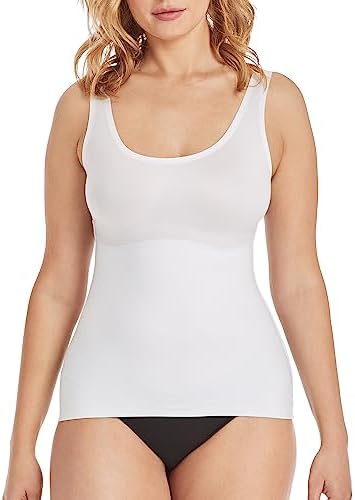 Maidenform womens Comfort Devotion Cami Fl2018 shapewear tops, White, X-Large US