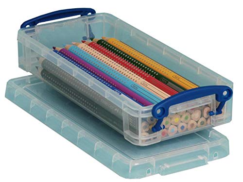 Really Useful Box 6 x pudełko do przechowywania 0,55 litra z pokrywką – przezroczyste