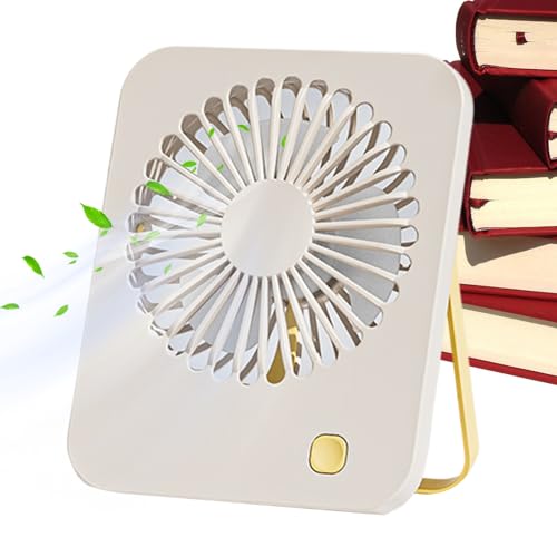 Ventilador de escritorio – Ventilación oscilante 180°, ventilador USB silencioso portátil para sala de deporte, escuela, camping, viajes, playa y exterior