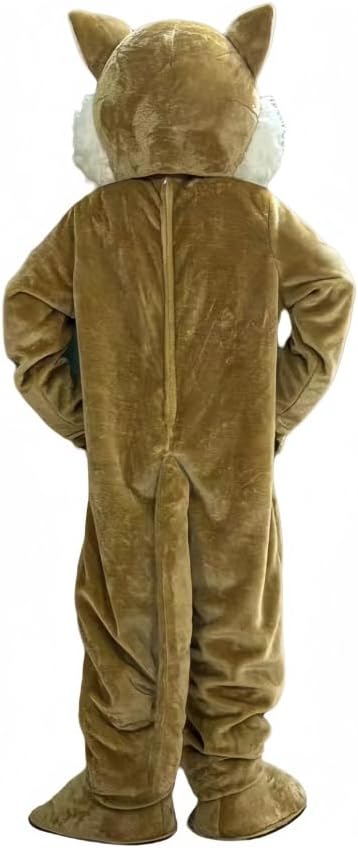 Authentic Brown Bobcat Mascot Costume for Sports and Entertainment
