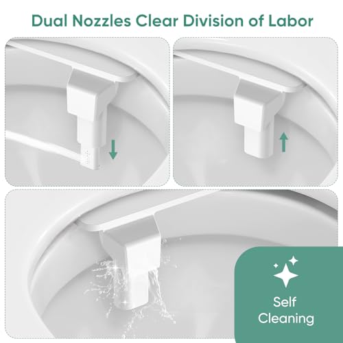 85% Off POCALAND Bidet Attachment with Dual Nozzle Wash