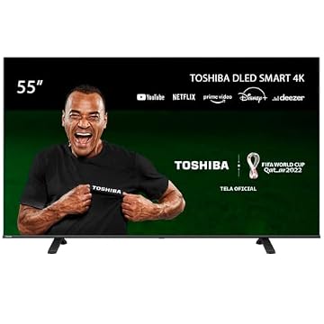 Smart TV DLED 55'' 4K Toshiba 55C350LS VIDAA 3 HDMI 2 USB Wi-Fi - TB011M