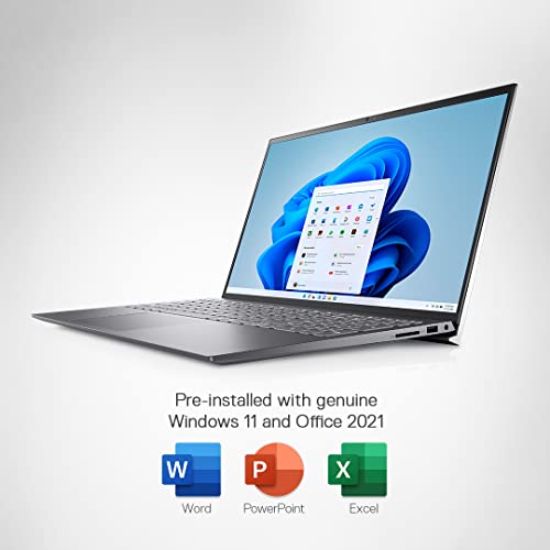 Image of Dell Inspiron 5518 Windows 10 Laptop, Intel i5-11320H, 16GB, 512GB SSD, Win 11 + MS Office 21, 15.6 inch (39.62Cms) FHD Display, Platinum Silver, FPR + Backlit KB - D560695WIN9S, 1.64Kg