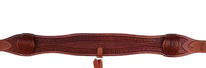 HUMAYL Saddlery Rear Girth Back Cinch Strap Western Horse Saddle Bucking Strap Flank Cinch Smooth Leather Size Length: 40 Buckle to Buckle & Width: 2.75 with 2 Buckles, GIRTH17