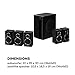 immagine 7AUNA Areal Touch 5.1 - Sistema di Altoparlanti, Sistema Audio Surround Attivo, 200 Watt max, Subwoofer OneSide Bassreflex, Display touch, Bluetooth, USB, SD, Telecomando icl, Nero