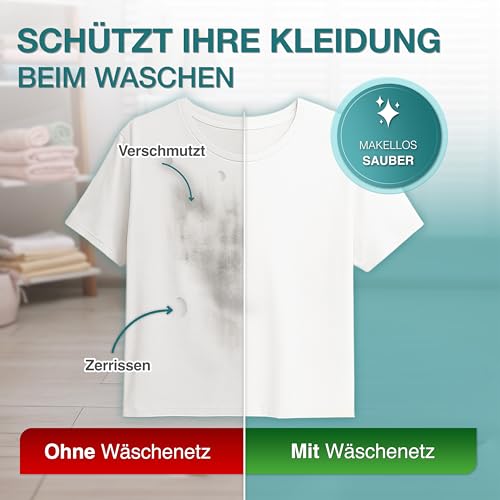 Schonendes Waschen und maximaler Schutz - Wäschenetz für Waschmaschine - Wäschebeutel in allen Größen - Waschbeutel, Wäschesäcke & Wäschenetze. Wäschesack Waschmaschine und Trockner geeignet - 2x Set