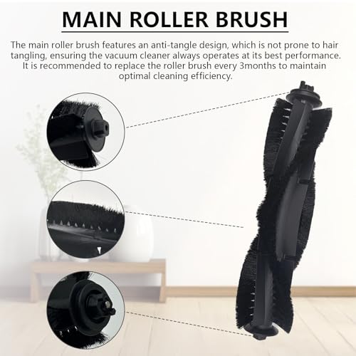 Image of 21 Pcs Accessories for Tapo RV30 Max Plus / RV30 Max / RV20 Max Plus /RV20 Max vacuum cleaner, 1 Main Brush, 4 Filters, 4 Mop Pad, 6 Dust Bags, 6 Side Brushes, for Tapo RV30 Max Plus Replacement