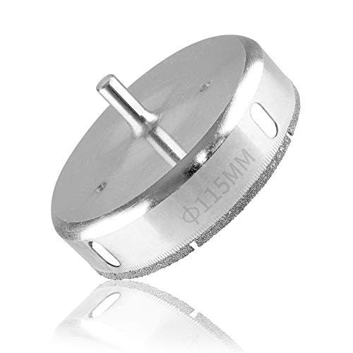 PHITUODA 4-1/2 Inch / 115mm Diamond Drill Bits, Large Diamond Hole Saw Hollow Core Drill Bits for Glass Ceramic Porcelain Tiles Marble Granite Quartz