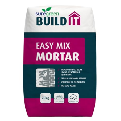 Suregreen Ready Mixed Mortar | Ready Mixed Cement Blend | Add Water | Masonry | Mortar Repair Pointing Rendering General Sand Cement Brick Repairs | Easy Mix