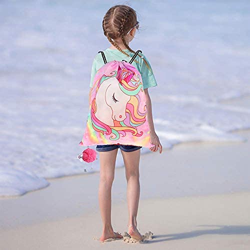 Drawstring Bag For Unicorn Gifts For Girls Include Necklace Bracelet Hair Tie #TOP1