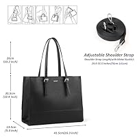 TANTOMI Laptop Tote Bag for Women, 15.6 Inch Work Bag Computer Business Shoulder Bag Office Briefcase Purse and Handbag — image 3