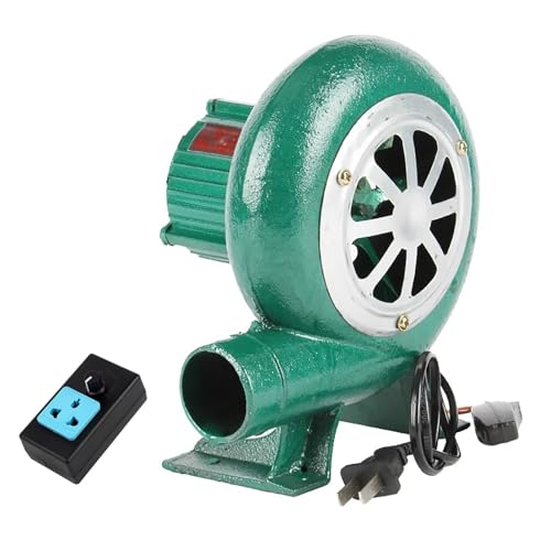 WXXSHGDW Soffiatore Elettrico Potente, 220V Soffiatore per Barbecue, Soffiatore per Forgia a Carbone, Velocità Regolabile, per Barbecue All'aperto, Soffietto per Fuoco, Cucina da Campeggio(180*240mm)