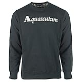 100% Cotton Sweater Aquascutum QMF010L0 02 02 Herren Crew Neck Jumper schwarz