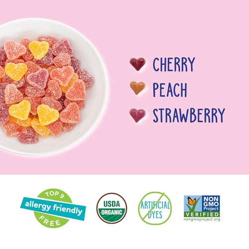 Image of Yumearth, Gummy Fruit Valentines Heart Organic, 7.5 Ounce