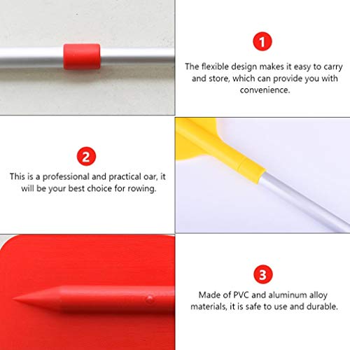 NUOBESTY Telescópica Pá Barco de Remo Do Barco de Remo de Caiaque Flexível para Kaya Koars Canoa Bar