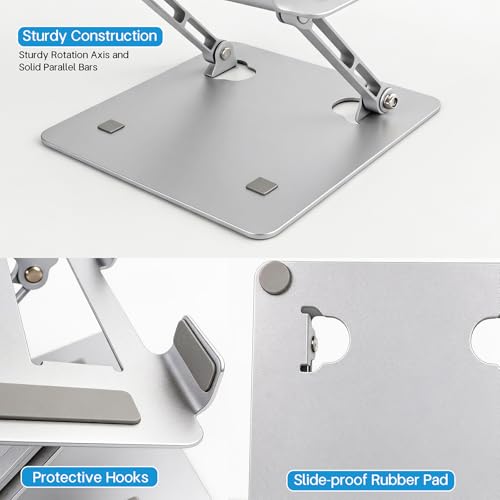 Support ordinateur portable de bureau pour le télétravail