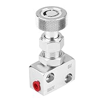 Valve Frein Régulateur Pression Frein Suuonee - Valve De Dosage Frein Sport Auto - Aluminium 1/8NPT 150-1200PSI - Noir Régulation Frein Aluminium