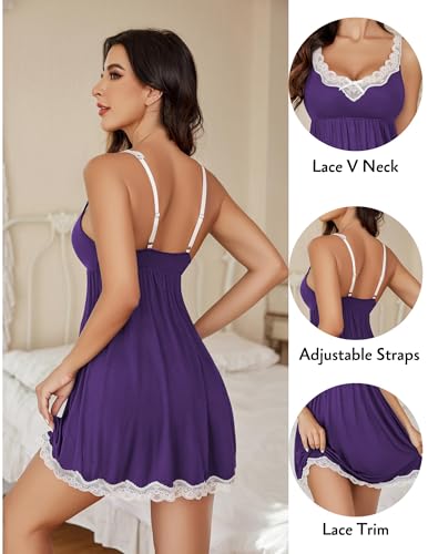 Image of Avidlove Women Sexy Sleepwear Lace Chemise Nightgown Full Slip Babydoll Sleepwear