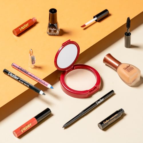Image of Dazller Mini Glam Kit - 8 in 1, Medium Skin Ton, Contains - Kajal & Kohl, Eyebrow Pencil, Eyeliner, Mascara, Foundation, Compact, Lipcolour (2)