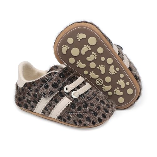 Image of Baby Boys Girls Sneakers Toddler Non-Slip Soft Rubber Sole First Walking Shoes Infant Newborn Crib Dress Shoes