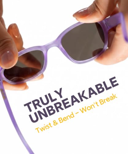 Image of SMILEYWORLD Kids Sunglasses Polarized UV400 Protection for Boys Girls Flexible Unbreakable Lightweight Shatter-Resistant