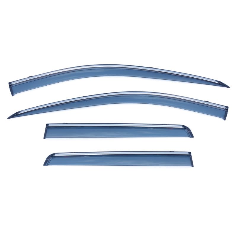 4Pcs Wind Deflectors Set for HAVAL Florid Cross MK1 2008 2009 2010 2011 2012 2013, Rooftop Wind Deflectors Side Visors Weathershields Stick-On Decorative