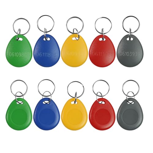 Llaveros RFID 125 Khz para control de acceso en comunidades y oficinas pack de 10