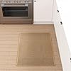 SUMLANS Kitchen Mat 1 PCS, Cushioned Non Slip Rugs for Kitchen Floor, Absorbent Runner Comfort Standing Mats Washable for Kitchen, Office, Home (Brown, 24″x36″)