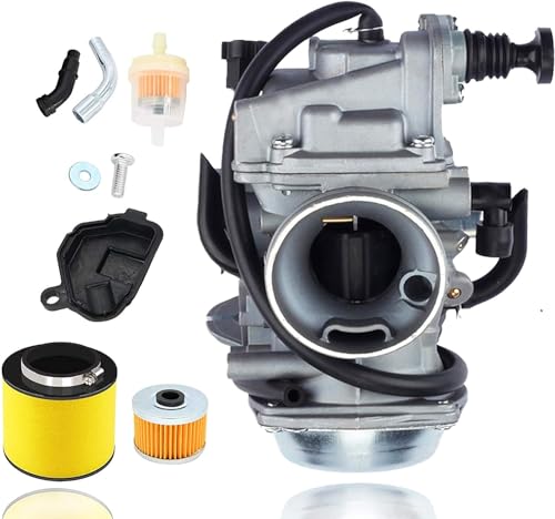 TRX350 Carburetor compatible with Honda Rancher 350 Carburetor (2000-2006) - TRX350 Carburetor Fits TRX350TM TE ES FE FM - New Carb with Air & Oil Filter