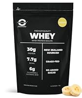 Pure Product Australia - Whey Protein Isolate & Hydrolyzed - 100% Premium Grass Fed - 30g Protein per Serve, Fast Absorbing - Non-GMO - Easy Digesting - 1kg (30 Servings) - Banana